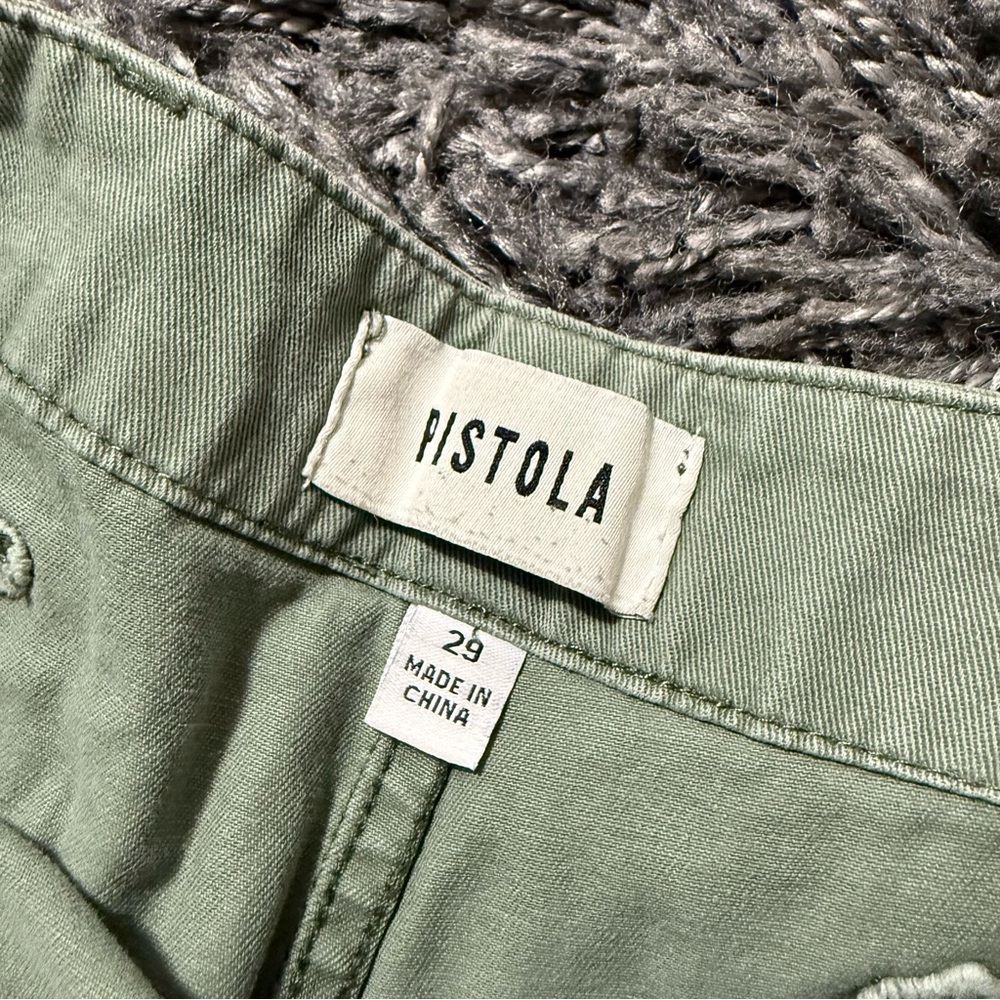 pistola Olive Green Utility Cargo Pants - Picture 10 of 12